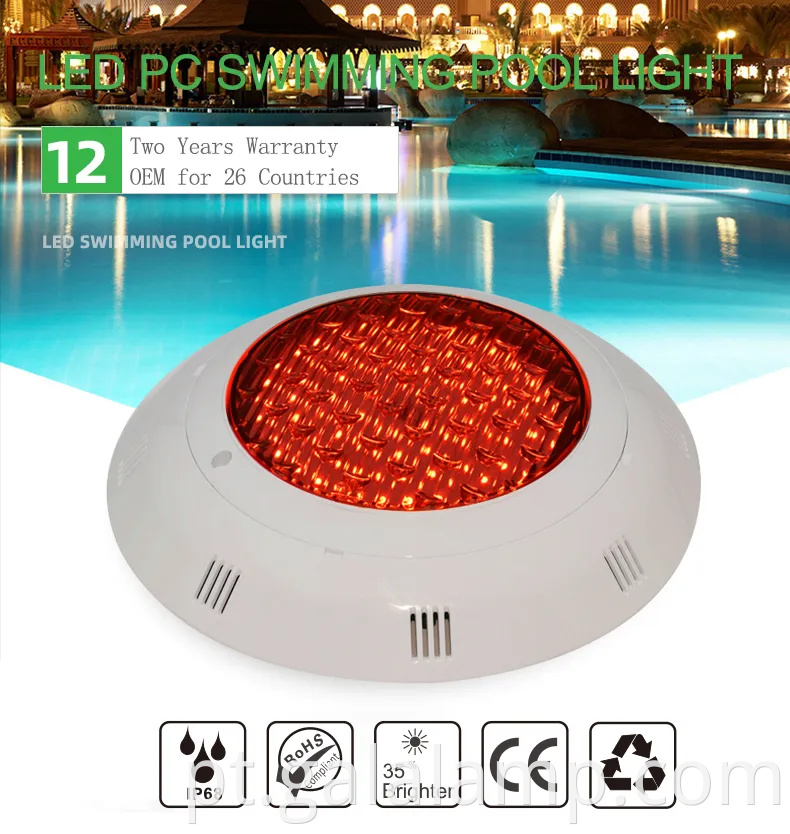 A Outdoor Remote Controled Submersible Swimming Swimming Swimming Spa LED AC12V Pool Light RGB
